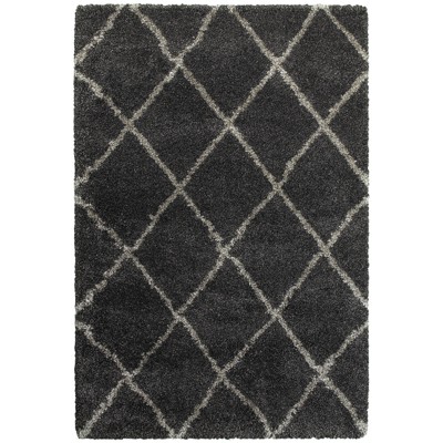 Oriental Weavers Henderson 090K1 Charcoal/ Grey Indoor Area Rug - 1'10" x 3'3"