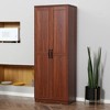 HOMCOM 63" 2-Door Kitchen Pantry, Freestanding Storage Cabinet with 2 Adjustable Shelves for Kitchen or Living Room - 2 of 4