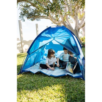 Blue Shark Cove Dome Play Tent with Tunnel Port