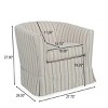 Swivel Modern Upholstered Accent Chair, 360° Rotating Lounge Chair with Removable Cover for Living Room or Reading Nook – The Pop Home - 3 of 4