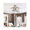 Elegant Lighting Priscilla 23 inch flush mount in silver leaf - image 2 of 4