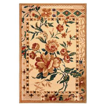 Rustic Floral Farmhouse Indoor Area Rug or Runner - Blue Nile Mills