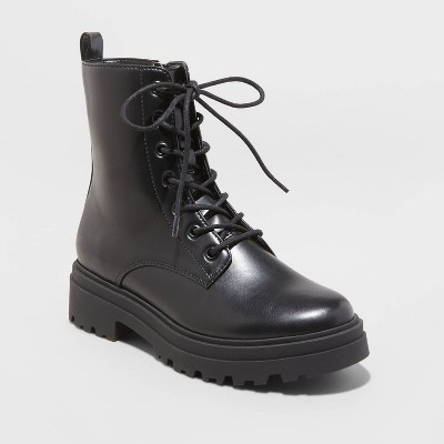 cheap long black boots