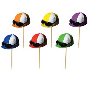 Beistle Jockey Helmet Picks, 3.25", 300 Picks Multicolored - 1 of 4