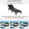 Whisen 2-Piece Outdoor Polypropylene Chaise Lounge Chair Set with Adjustable Backrest - 3 of 4