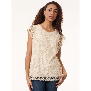 Jones New York Plus Size Drop Shoulder Top - 1X - 1 of 3
