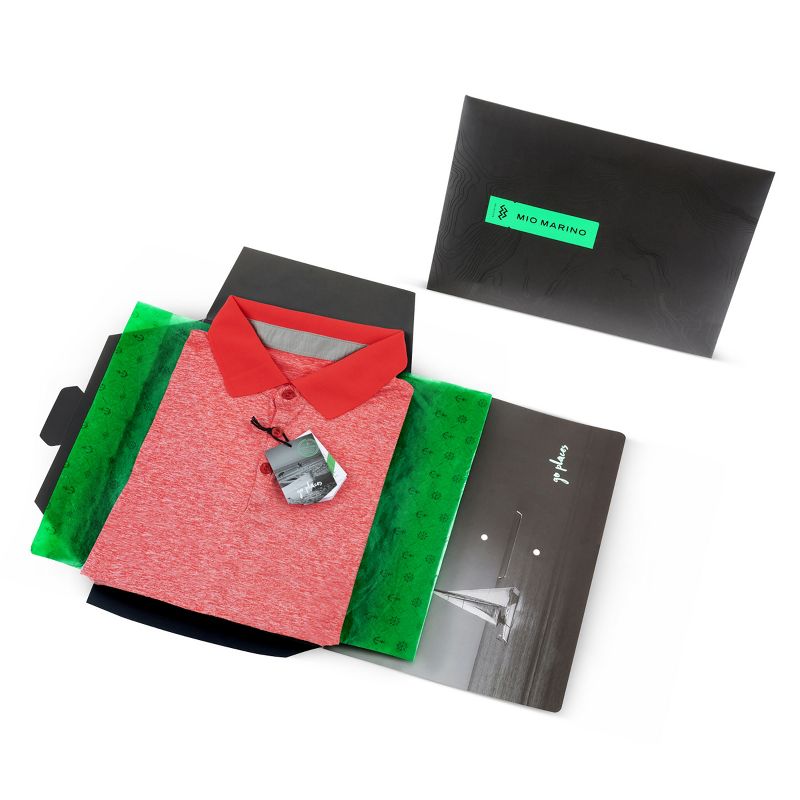 Mio Marino - Designer Golf Polo Shirt - 3 Pack, 4 of 9