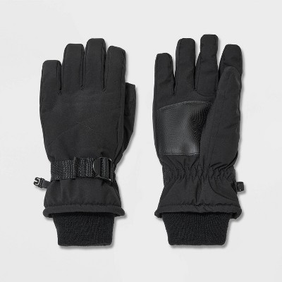 Men's Zig Zag Stitch Non-Gusset Ski Gloves - Goodfellow & Co™ Black