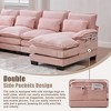 107.87'' Chenille U-Shaped Cloud Sofa with Double Chaise, Memory Foam Cushions, and Side Pockets for Living Room - 4 of 4
