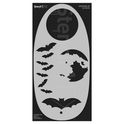 Bats and Moon Makeup Stencil Halloween Costume Makeup