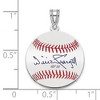 Black Bow Jewelry Sterling Silver Willie Stargell Signature SM Enamel Baseball Pendant - 4 of 4
