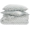 Floral Reversible 3-Piece Comforter Set 144TC, 100% Cotton, King/California King - CMT2000 - Blue Mist/Sage Green - Safavieh - 2 of 4