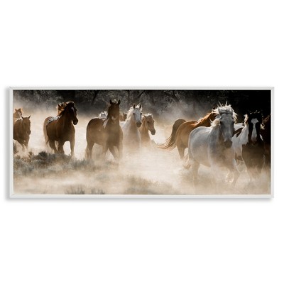 Stupell Industries Striking Horse Herd Galloping, 30" x 13"