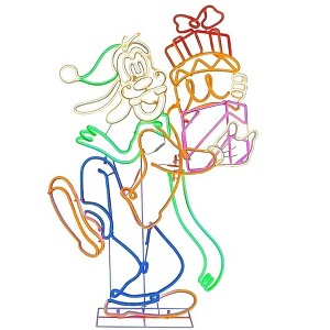 Disney 53.15 inch Neon Goofy Christmas Decoration : Target