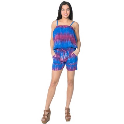 LA LEELA Women's Summer Vacation Holiday Jumpsuit Rompers for Women Beach Cover Up Swimwear