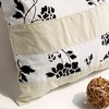 Slickblue Linen Patchwork Floor Cushion - Decorative Throw Pillow, 19.7"x19.7", 6 Design Choices, Machine Washable - 2 of 4