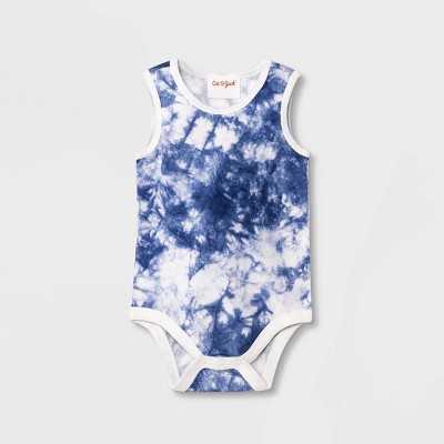 Baby Tank Tie-Dye Bodysuit - Cat & Jack™ Blue Newborn