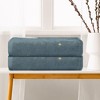 Unique Bargains Cotton Absorbent Quick Dry Lightweight Bath Towels for Bathroom 2 Packs - 3 of 4