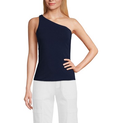 Lands' End Women's Slender One Shoulder Top