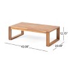 Christopher Knight Home Paloma Outdoor Acacia Wood Loveseat and Table Set with Cushions - 4 of 4