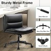 NicBex Minimalist 360° Swivel Office Chair with Wheels&Adjustable Height,120°Rocking Chair Versatile Chair for Office,Bedroom,Vanity,Makeup - 3 of 4