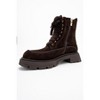 Mina - Brown Genuine Leather Combat Boot (Women) | Forever & Always Shoes - 4 of 4
