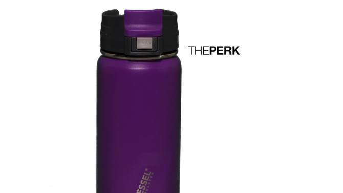 EcoVessel 24oz Summit Insulated Stainless Steel Water Bottle with Straw Top, 2 of 9, play video