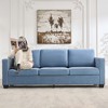 3 Seat Sofa Couch, 89" Modern Sofa with Armrests, Comfy Couch Sofa with Extra Deep Seat Couches for Living Room Bedroom Apartment and Office Chenille - 2 of 4