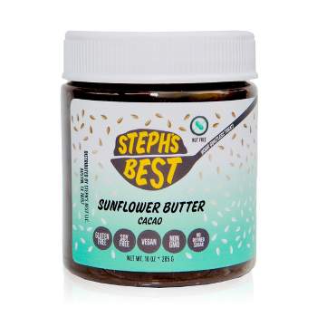 Steph’s Best Vegan Cacao Sunflower Seed Butter - Gluten-Free, Nut-Free, Soy-Free Spread