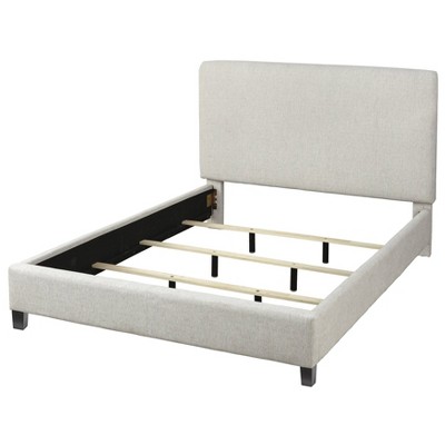 Queen Emery Upholstered Bed Frame Cream - Lifestorey : Target