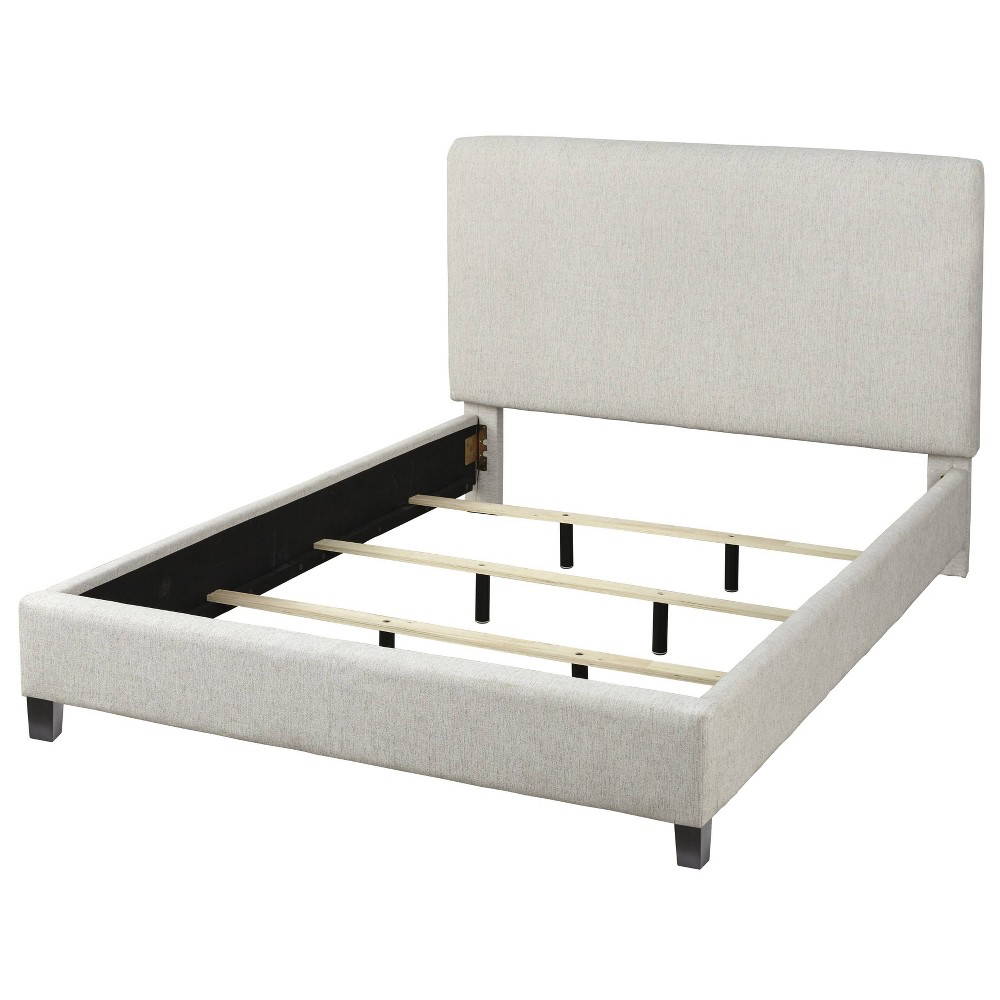 Queen Emery Upholstered Bed Frame Cream - Lifestorey