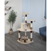 Go Pet Club 48" IQ Busy Box Cat Tree Condo with Sisal Covered  Scratching Posts SF056 - Beige - 2 of 2