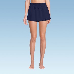 Lands' End Women's Tulip Hem Swim Skort - 1 of 4
