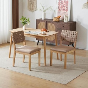 Karl Home Mid Century Modern Wooden Dining Chairs Set Of 2 - 1 of 4