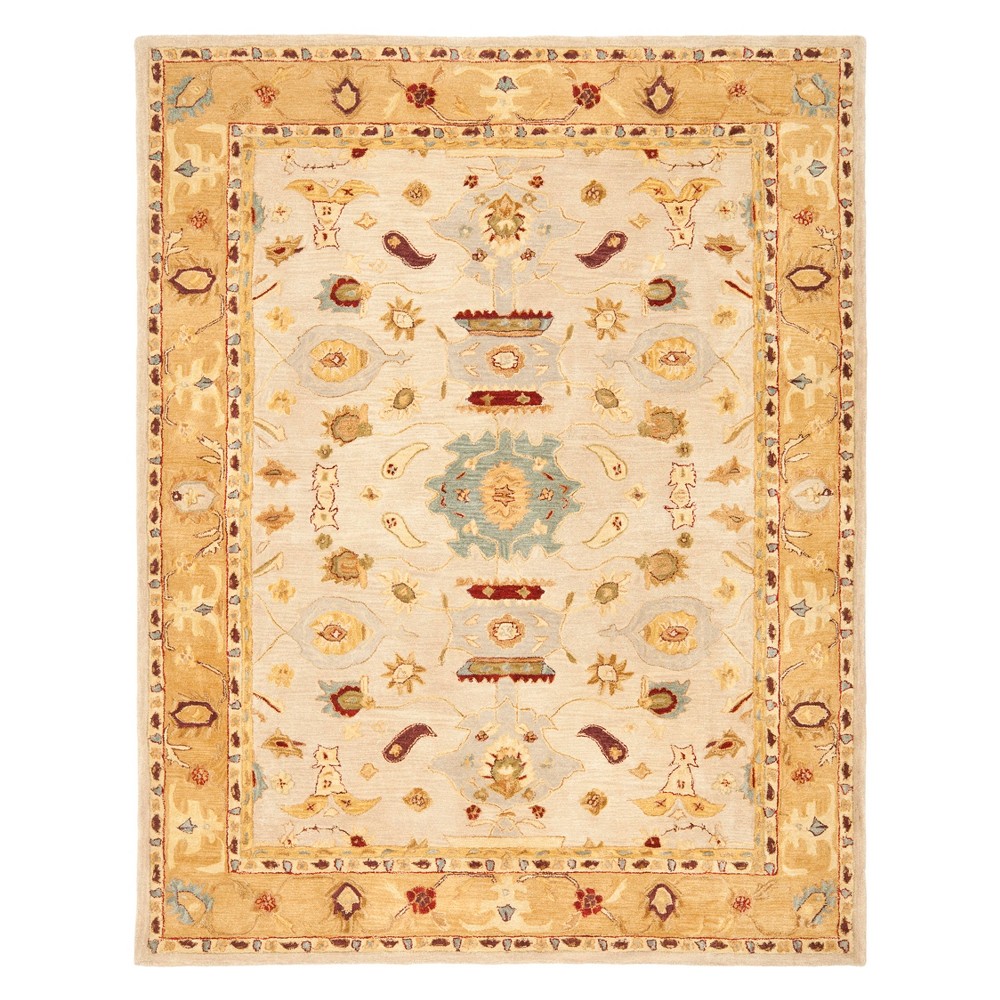 6'x9' Floral Area Rug Ivory/Gold - Safavieh