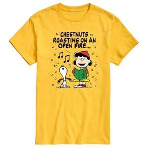 Men's - Peanuts - Lucy Snoopy Christmas Carol Short Sleeve Graphic T-Shirt - 1 of 4