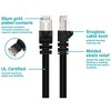 Monoprice Cat6A Ethernet Patch Cable - 1 Feet - Black | Network Internet Cord - RJ45, 550Mhz, STP, Pure Bare Copper Wire, 10G, 26AWG - 3 of 4