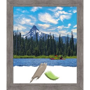 Amanti Art Pinstripe Plank Grey Narrow Picture Frame - 1 of 4