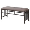 Coaster Livingston Traditional Upholstered Bench Brown/Dark Bronze - 4 of 4