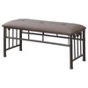 Coaster Livingston Traditional Upholstered Bench Brown/Dark Bronze - image 4 of 4