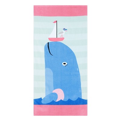 Unique Bargains Animal Pattern Quick Drying Lightweight Cotton Beach Towel 32" x 64"