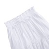Maxi Skorts Skirt for Girls Button Front High Waisted Long Skirt with Belt Ruffled Skirts with Pocket - 3 of 4