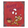 Warner Bros. Tom And Jerry Happy Holidays Silk Touch Throw Blanket 50x60 Inches - 2 of 4