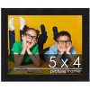 PosterPalooza | Photo Size Minimalist Black Picture Frame - UV Acrylic, Foam Board Backing, Hanging Hardware - 2 of 4