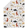 Sweet Jojo Designs Gender Neutral Unisex Toddler Bedding Set Mod Dinosaur Black Tan and Orange 5 pc - 4 of 4