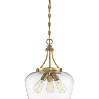Savoy House Octave 3 - Light Pendant in  Warm Brass