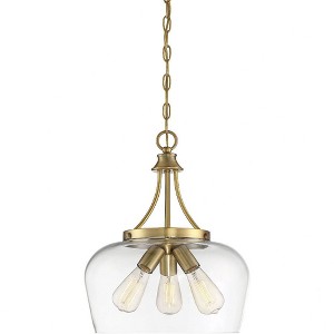 Savoy House Octave 3 - Light Pendant in  Warm Brass - 1 of 4