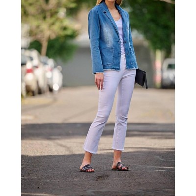 Women's DENIM BLAZER - BIANCO