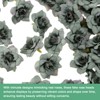 Unique Bargains Silk Rose Artificial Flower Heads - 2 of 4