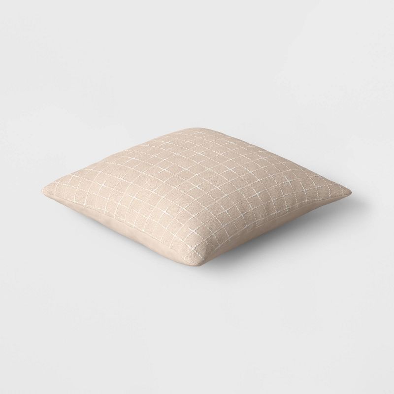 Oversized Cross Hatch Woven Square Throw Pillow - Threshold™, 4 of 7